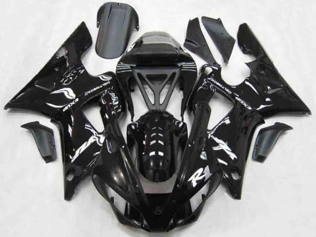 Mejores 2000-2001 Estilo Negro Brillante Yamaha R1 Carenados Moto