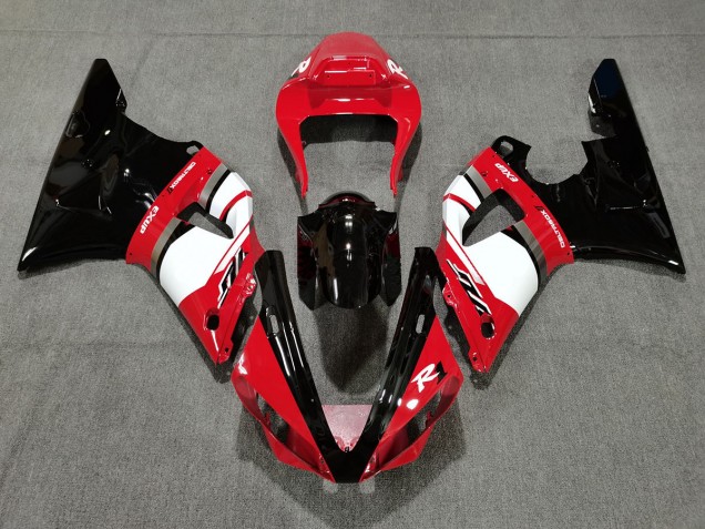 Mejores 2000-2001 Rojo & Negro Yamaha R1 Carenados Moto