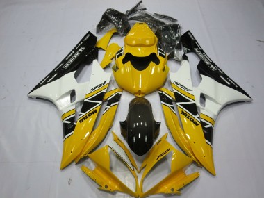 Mejores 2006-2007 Estilo Amarillo Motul OEM Yamaha R6 Carenados Moto
