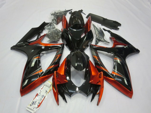 Mejores 2006-2007 Naranja & Negro Suzuki GSXR 600-750 Carenados Moto Mejores 2006-2007 Naranja & Negro Suzuki GSXR 600-750 Carenados Moto