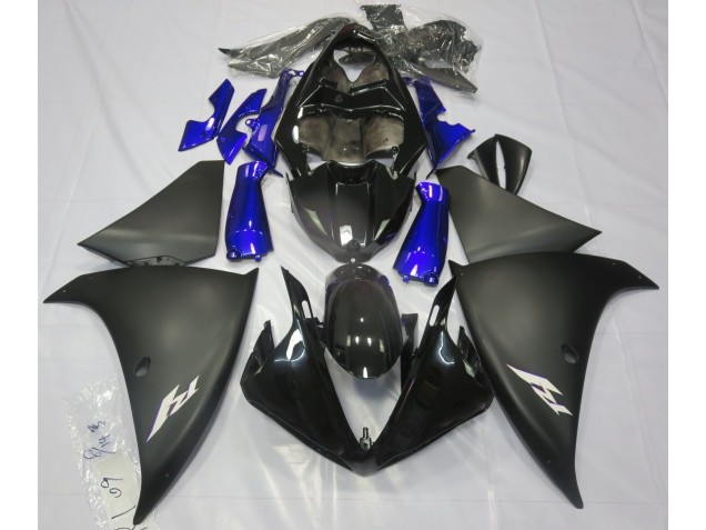 Mejores 2009-2011 Negro Mate & Azul Yamaha R1 Carenados Moto Mejores 2009-2011 Negro Mate & Azul Yamaha R1 Carenados Moto