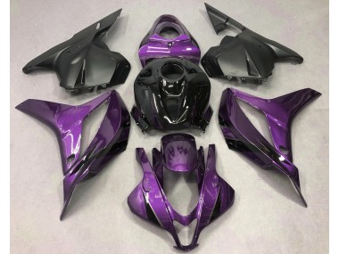 Mejores 2009-2012 Morado Intenso Con Negro Honda CBR600RR Carenados Moto