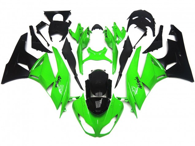 Mejores 2009-2012 Verde Brillante Profundo Nítido Kawasaki ZX6R Carenados Moto Mejores 2009-2012 Verde Brillante Profundo Nítido Kawasaki ZX6R Carenados Moto